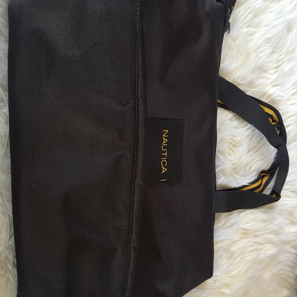 Nautica Grey and Yellow Tote - Picture 2 of 10